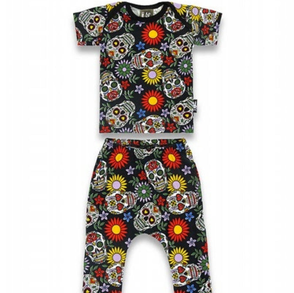 Sugar Skulls Organic Cotton Pajamas Día de los Muertos